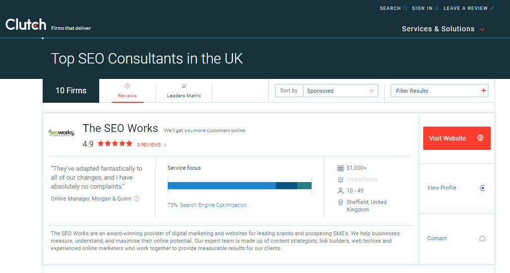 website optimization consultants